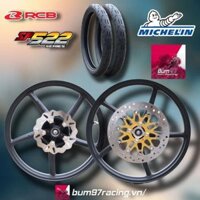 Set Mâm RCB SP522 1.6-1.6 Cho EXCITER 150/155 | Vỏ Micherlin Moto GP