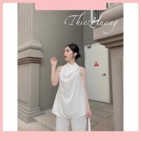 Set Manila thiết kế cổ đổ chất lụa thanh lịch , sang trọng không hề kén dáng