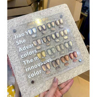 Sét Mắt Mèo JIAO Nâu Tây 16 Màu Cao cấp chính hãng , Tặng Kèm bảng Màu , Chất Sơn Đặc Mượt , Dùng Sơn Gel móng tay chân