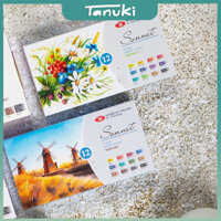 Set màu nước Sonnet 12 màu dạng pan nén