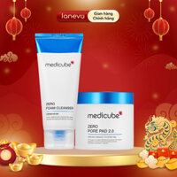 Set Medicube Detox Zero (Sữa rửa mặt Zero Foam + Toner Pore Pad)