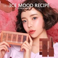 Set mini kit 5 cây son 3CE mùa thu 3CE Mood Recipe Lip Color