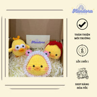 Set Mix 3 Gà Con Len Handmade Móc Khóa Xinh Xắn - Handora