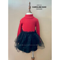 Set mix áo len + chân váy dành cho bé gái sz 2-3y [Có tách lẻ]