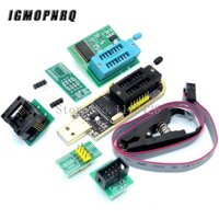 Set Mô Đun Lập Trình BIOS USB CH341A 24 25 Series EEPROM Flash + Bộ Chuyển Đổi SOIC8 SOP8 + Bộ Chuyển Đổi 1.8V SOIC8 DIY