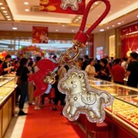 Set móc khoá ngựa kèm hộp mã đáo thành công