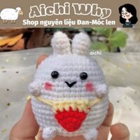set móc len có hướng dẫn/ thỏ molang/hoa đầu heo siu sinhhh