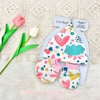 Set mũ, bao tay, bao chân sơ sinh chất đẹp LION BEAR