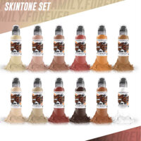 Sét mực xăm WORLD FAMOUS INK - 12 COLOR SKINTONE INK SET