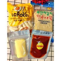 Set nấu lẩu bánh gạo (500g bánh gạo phô mai +450g chả cá+ 100g sốt+100g phô mai kéo sợi)