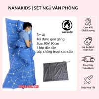 Set Nệm ngủ văn phòng 4 chi tiết, Đệm du lịch tiện lợi size 90x190cm gấp gọn tiện lợi đa năng
