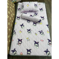 Set nệm topper cotton đũi trần bông cho bé kèm tăng