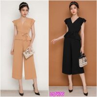 SET NGUYÊN BỘ ÁO CỔ TIM TAY CON + QUẦN ỐNG RỘNG