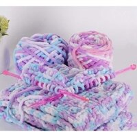 Set nguyên liệu đan khăn bông sữa, nguyên liệu đan khăn bằng khung loom