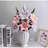 Set Nguyên Liệu Kẽm Nhung Làm 5 Cành Hoa Ly, Hoa Bách Hợp (Có Video hướng dẫn)