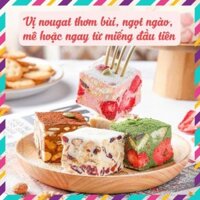 Set nguyên liệu kẹo Nougat hạnh phúc tự làm tại nhà, đầy đủ nguyên liệu, ít ngọt, an toàn