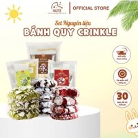 SET NGUYÊN LIỆU LÀM BÁNH CHOCOLATE CRINKLE COOKIES – HALTEESHOP