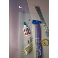Set nguyên liệu làm bó hoa 520 sao