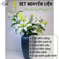 [Set nguyên liệu] làm hoa ly kẽm nhung handmade