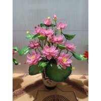 Set nguyên liệu làm hoa sen pha lê không gồm bình