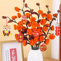 Set nguyên liệu làm khoảng 10 cây quất trang trí