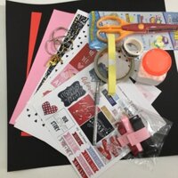 Set nguyên liệu làm scrapbook