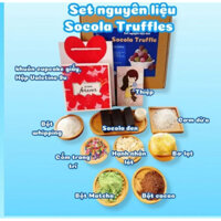 Set nguyên liệu làm sô-cô-la truffle 12viên valentines ngọt ngào