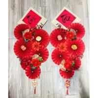 sét nguyên liệu  trang trí 2 sét quạt đôi.