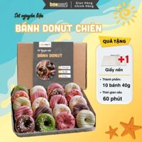 Set nguyên liệu tự làm Bánh Donut chiên phủ Socola Nhà Bee - Thành phẩm 10-12 chiếc siêu ngon