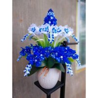 Set Nguyên liệu tự làm chậu lan pha lê 15cành, không gồm chậu cắm hoa