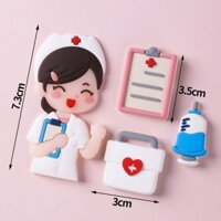 Set nhựa dẻo  4 chi tiết - bác sĩ NỮ.