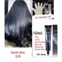 sét Nhuộm màu XANH ĐEN AUGEAS , có  phủ bạc, lên màu thời trang