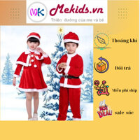 set noel cho bé trai, bé gái. Đầm noel cho bé gái đi chơi Giáng Sinh size 90-160 ( CÓ ẢNH THẬT)