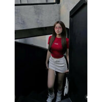 Set noel thể thao chân váy trắng-Thuymyboutique