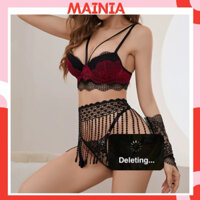 Set Nội Y Ren Có Mút Kèm Găng Tay MAINIA STORE