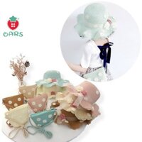 Set nón cho bé gái kèm túi ❤️ Mũi cói che nắng rộng vành đi biển đi du lịch hình hoa cúc mủ công chúa mủ rơm cho bé gái