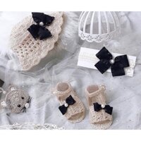 Set nón , giầy, băng đô và túi đựng tỏi hình bé chuột xinh xinh 🎀