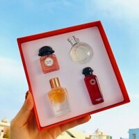 Set Nước hoa Hermes 4 chai 5ml, Nước Hoa mini Set nước hoa Dior chính hãng, Hộp quà Trái Tim ý nghĩa