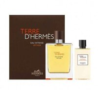 Set Nước Hoa Hermes Terre D’hermes Eau Intense Vetiver (EDP 100ml + 80ml Showergel)