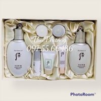 Set nước hoa hồng sữa dưỡng trắng da whoo radiant white balancer