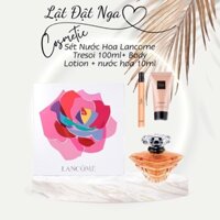 Sét Nước Hoa Lancome Tresoi 100ml+ Body Lotion + nước hoa 10ml