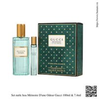 Set nước hoa Mémoire D’une Odeur Gucci 100ml & 7.4ml