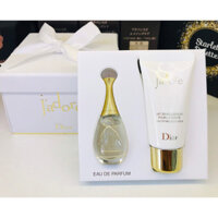 Set Nước hoa mini Dior J'adore Edp 5ml + Sữa tắm hương nước hoa 20ml | Sahara Perfume