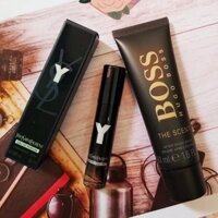 Set nước hoa nam Yves Saint Laurent Y edp 10ml + Kem cạo râu Hugo Boss The Scent 50ml