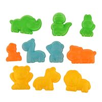 Set of 10pcs Wild Animal Shape Sand Mold Beach Park Indoor Toy Random