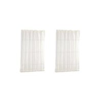 Set of  French Glass Door Curtains Blackout Curtain White 137x102cm