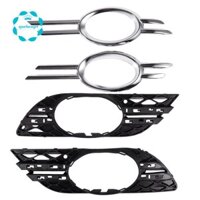Set ốp + khung viền đèn sương mù 4 món cao cấp cho xe hơi Mercedes-Benz 2007 2008 2009 W211