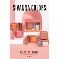 Set phấn má hồng ánh nhũ kèm cọ Sivanna Colors Sweety Just For You HF5047 Thái Lan (80g)