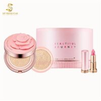 Set phấn nước + son Mini Ohui Ultimate Cover Cushion Moisture Beatyful Journey
