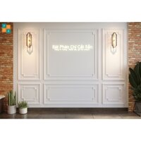 Sét phào chỉ cắt sẵn. Phào chỉ nhựa PS Hàn Quốc 4cm và 1.5 cm lồng 2 lớp .Miễn phí giao hàng.